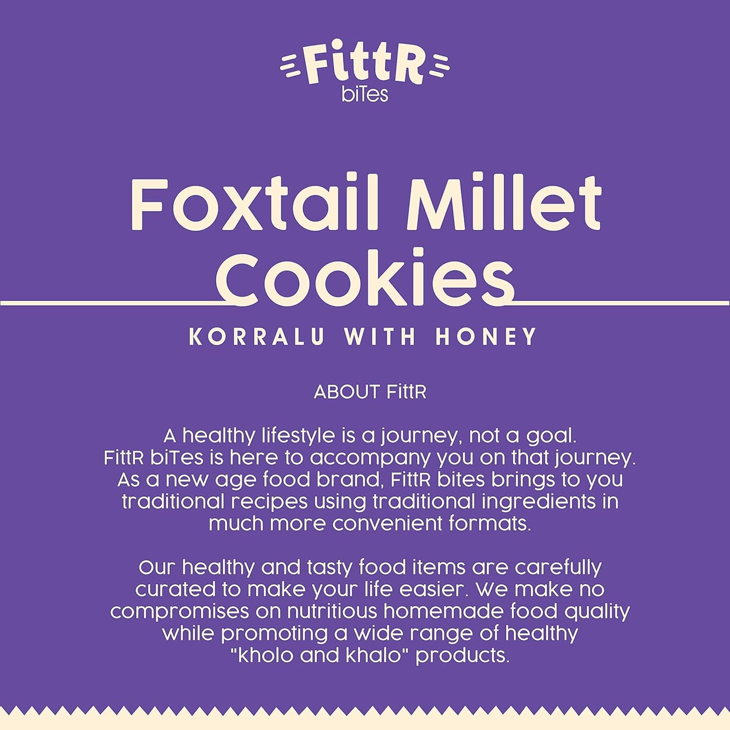 FittR Bites Foxtail Millet Cookies