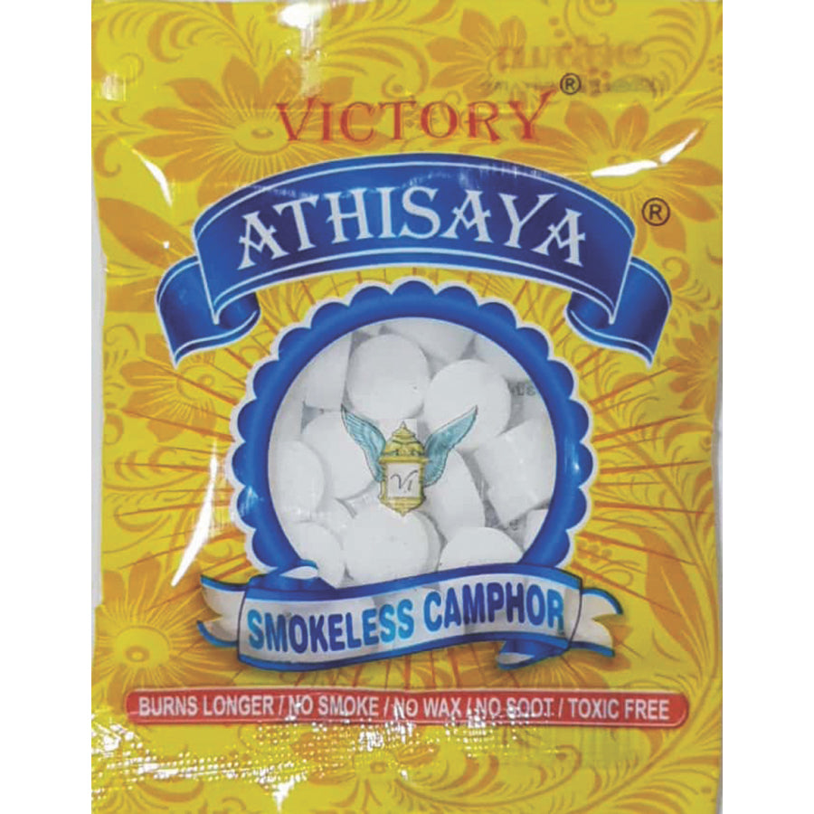 Athisaya Smokeless Pooja Aarti Camphor | Burns Longer| No Smoke | Toxic Free