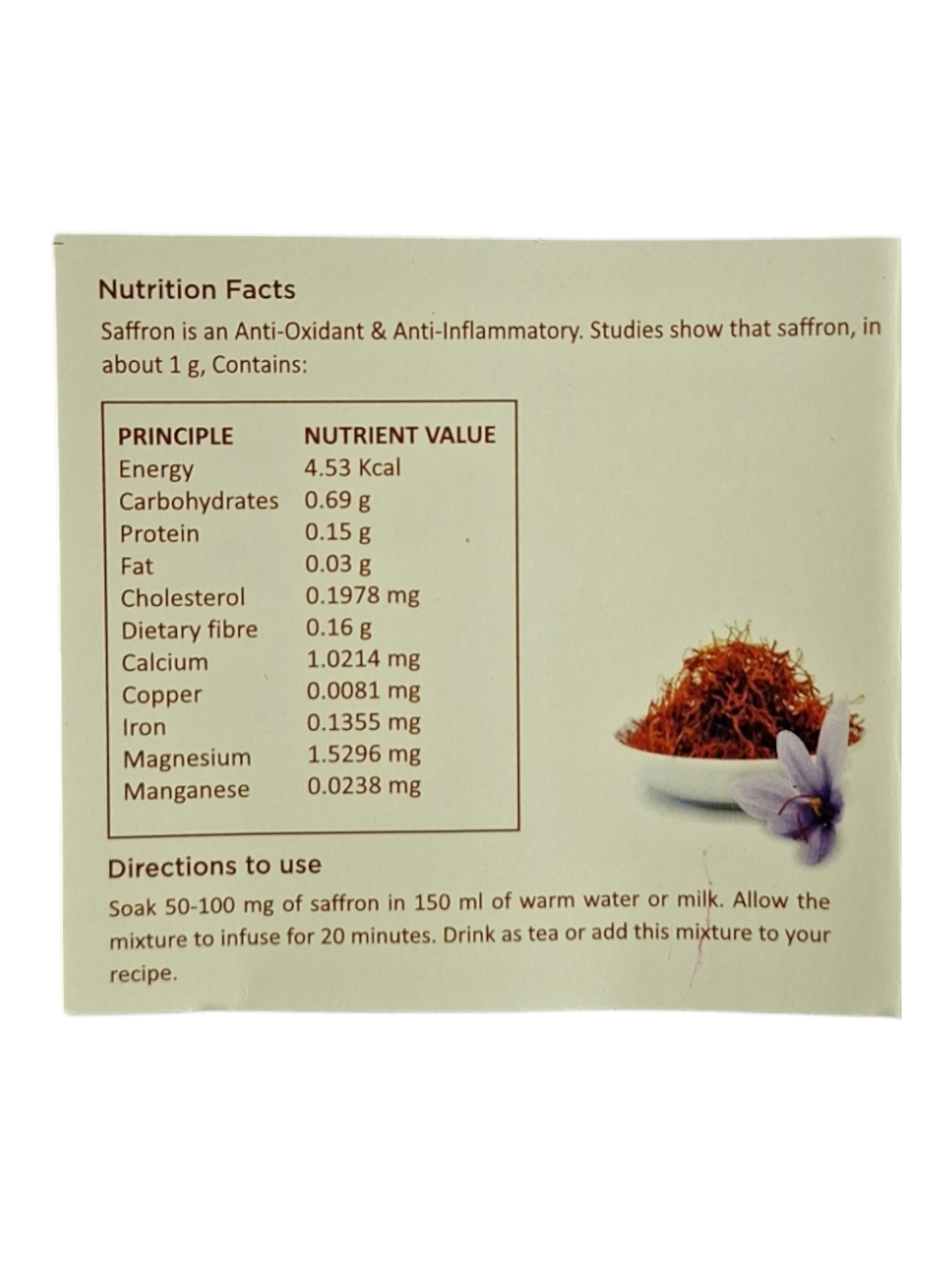 Baby Brand Saffron