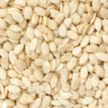 Watermelon seeds, pale ivory kernels