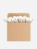 Bamboo ear buds with cotton tips in kraft paper pouch