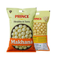 Makhana pouch set with whole lotus seeds in a small second bag