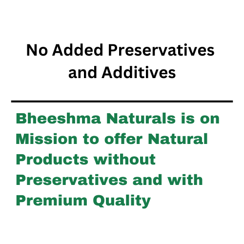 Mahua dried flower product label text and claims on white background