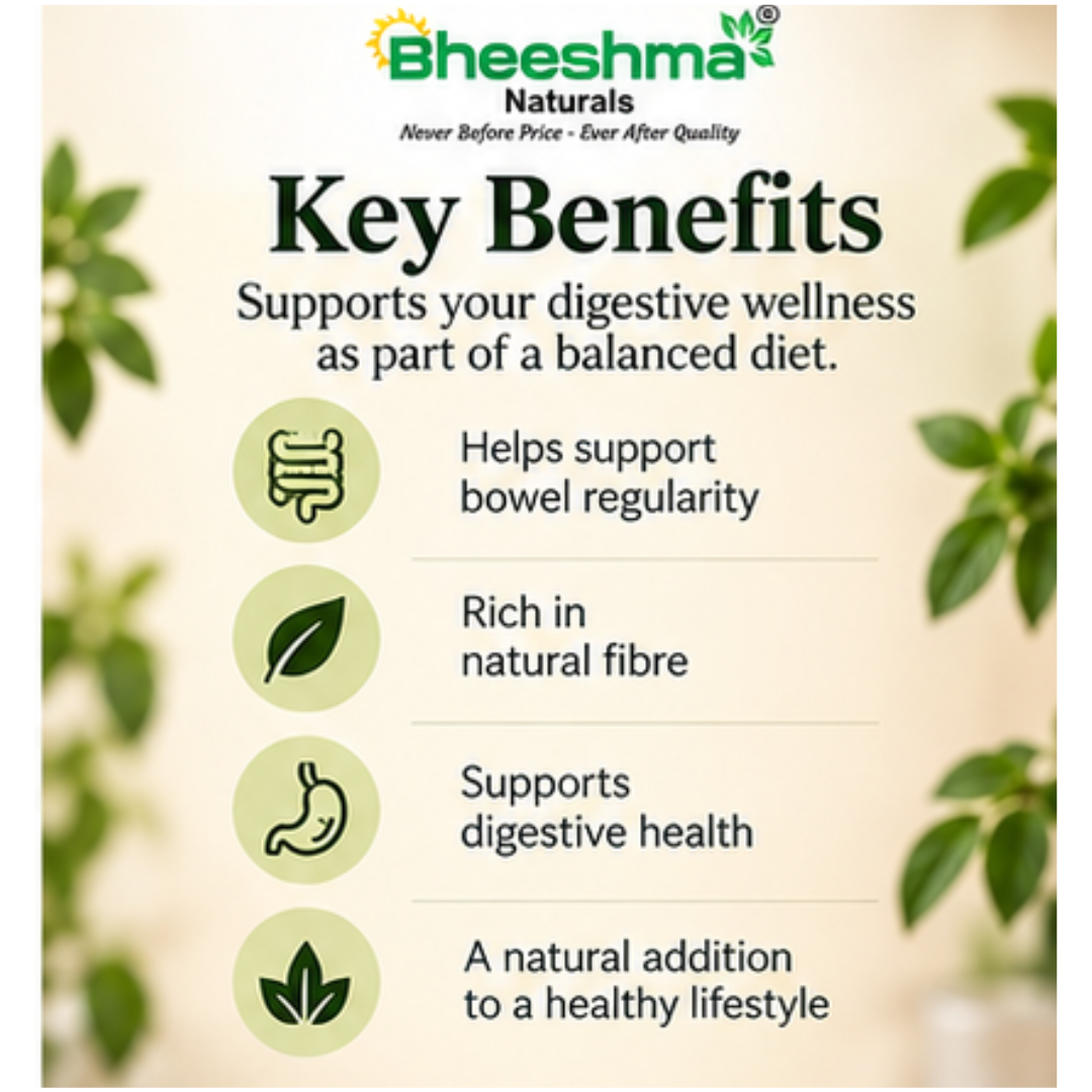 Psyllium husk health benefits information card