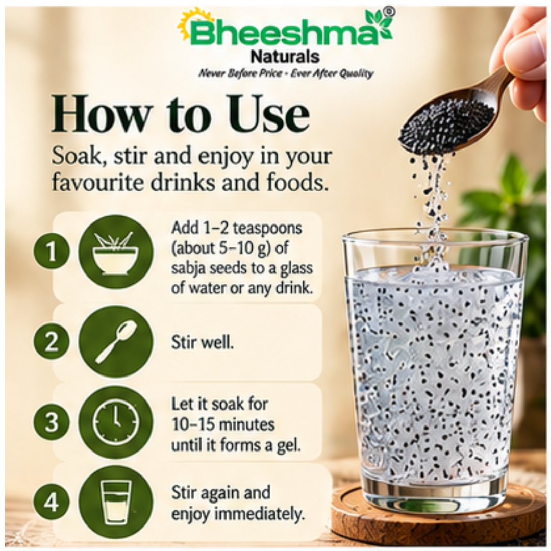 Basil seeds being poured into a glass of water with dark seed specks