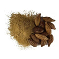 Haritaki (Karakkay) powder with brown dried haritaki pods