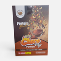 Front of chocolate nut & seed protein blend powder pouch with no added sugar