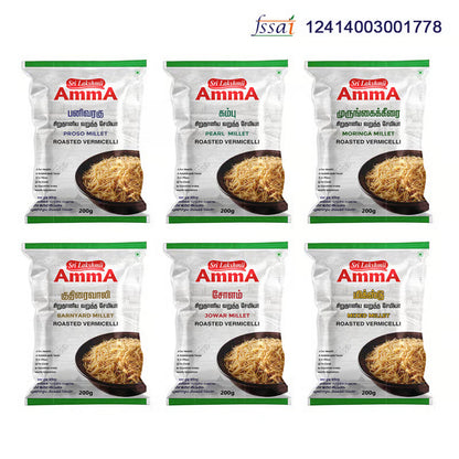 Sri Lakshmi AmmA Millet Vermicelli| Pack of 5 (Assorted)